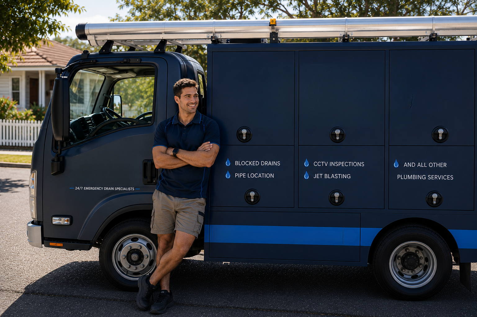 Plumber with Bass Hill Blocked Drains van